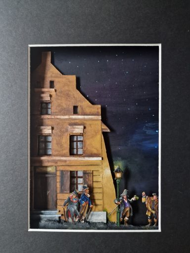 "Zur Fähre um 1840" in Stralsund, 30 mm Figuren