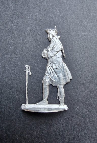 Friedrich II. König von Preußen, 54 mm Zinnfigur.