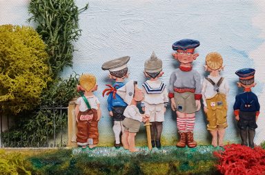 "Ganze Abteilung-kehrt!", Figurengruppe 70 mm.